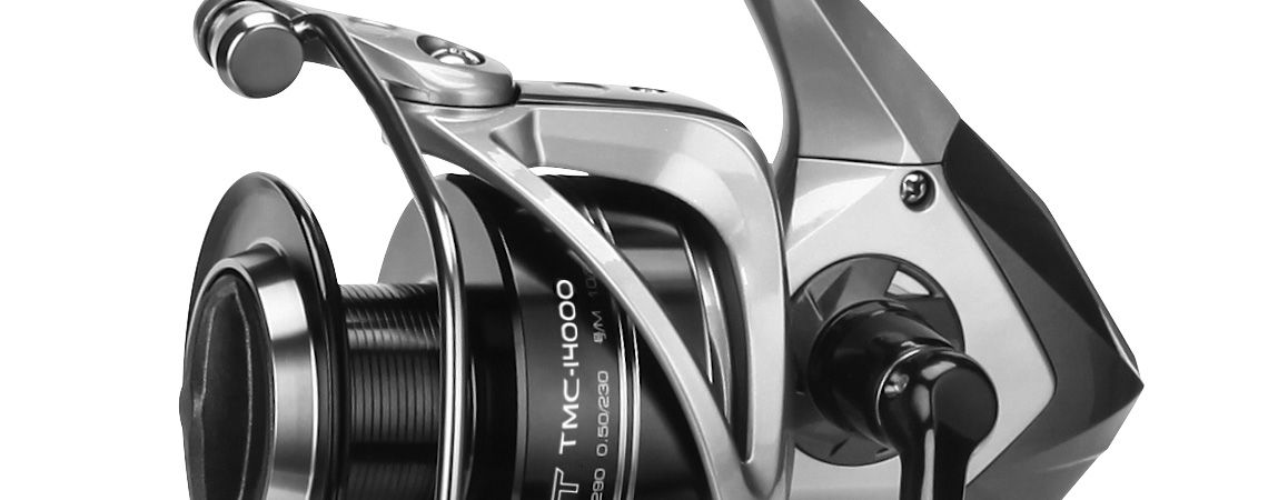 Mulinello spinning Tomcat - Okuma Tomcat Spinning Reel - Corpo in grafite resistente alla corrosione - Oscillazione ellittica di precisione - Drag a doppia forza di dimensione 14000